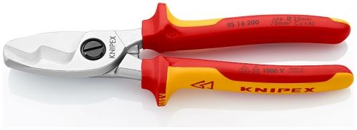 Knipex Ножица за Cu-Al кабели 200 мм, 1000V VDE /Cable Shears/