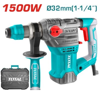 Електрически перфоратор TOTAL Industrial TH1153216, 1500 W, SDS+, куфар