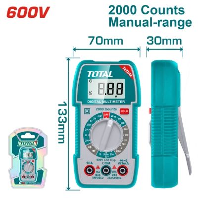Дигитален мултицет TOTAL Industrial TMT5360011, 600 V