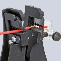 Knipex Клещи електротехнически за сваляне на изолация с пружинен механизъм 180 мм, 0.5-6 мм2 /12 21 180/