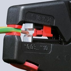 Knipex Клещи електротехнически за сваляне на изолация саморегулиращи се 200 мм, 0.3-10 мм2 /12 40 200/