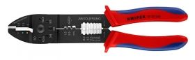 Knipex Клещи кербовъчни за изолирани кабелни обувки и неизолирани плоски кабелни обувки 240 мм /97 22 240/