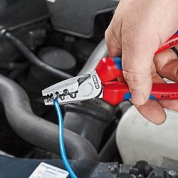Knipex Клещи кербовъчни за кабелни накрайници 180 мм /97 71 180/
