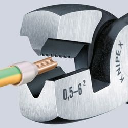 Knipex Клещи кербовъчни за кабелни накрайници 180 мм /97 81 180/
