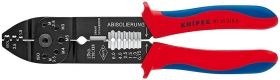 Knipex Клещи кербовъчни за неизолирани плоски кабелни обувки с изолация 230 мм /97 21 215 B/