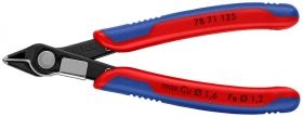 Knipex Клещи резачки за електроника странични, с изолация 125 мм, 0.2-1.6 мм /Super Knips/