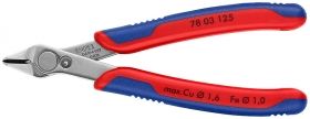 Knipex Клещи резачки за електроника странични, с изолация 125 мм, 0.2-1.6 мм /Super Knips/