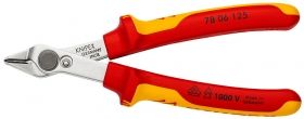 Knipex Клещи резачки за електроника странични, с изолация 125 мм, 1.6 мм /78 06 125/