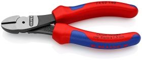 Knipex Клещи резачки странични усилени, с изолация 140 мм, 3.1 мм /74 02 140/