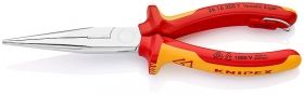 Knipex Клещи телефонни островърхи прави, с изолация 200 мм, 3.2 мм /26 16 200 T/