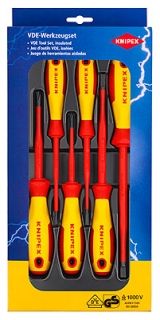 Knipex Отвертка комплект електротехнически 1000V VDE SB/PH 6 бр. /00 20 12 V02/