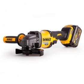 Ъглошлайф акумулаторен DeWALT, DCG414T2, с батерия, ф 125 мм, 54 V, 2 Ah, 9000 об./мин