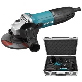 Ъглошлайф електрически Makita, GA5030RSP3 в комплект с куфар и дискове, ф 125 мм, 720 W, 11 000 об./мин