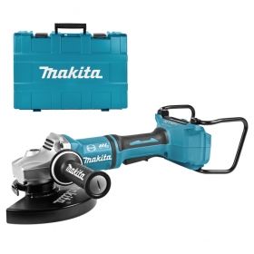 Ъглошлайф акумулаторен Makita, DGA900ZK с куфар, без батерии, 230 мм, 6000 об./мин, Li-Ion, 36 V