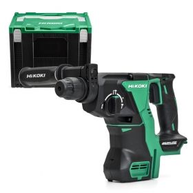 Перфоратор акумулаторен HiKOKI, DH18DBL, безчетков, без батерия и зарядно, с куфар, SDS-plus, 18 V, 2.6 J