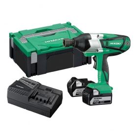 Гайковерт акумулаторен HiKOKI, WR18DSHL, ударен, 18 V, с батерии 5 Ah, зарядно, куфар, 480 Nm, 1/2"