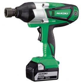 Гайковерт акумулаторен HiKOKI, WR18DSHL, ударен, 18 V, с батерии 5 Ah, зарядно, куфар, 480 Nm, 1/2"