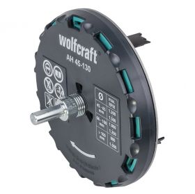 Wolfcraft 5978000 Трион кръгов със сменяеми ножове регулируем за гипскартон и дърво, ф 45-130 мм, 30 мм /AH 45-130/