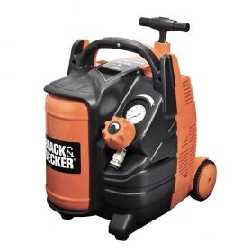 Компресор Black&Decker, BD195/6-MY с електродвигател безмаслен, 8 bar, 1.5 к.с., 5 л, 180 л/мин