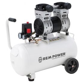 Компресор REM Power с електродвигател безмаслен 8 bar, 1.5 к.с., 40 л, 150 л/мин, EL 200/8/40
