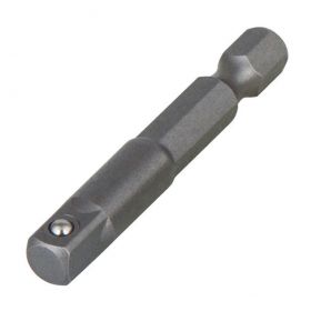 Wolfcraft 1579000 Адаптор за вложка шестостен - квадрат, 1/4" - 1/4", 50 мм