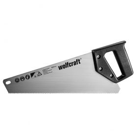 Wolfcraft 4024000 Трион ръчен за дърво със закалени зъби 350 мм, 9 TPI