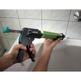 Wolfcraft 4356000 Пистолет за силикон, лепила и уплътнители за картуш пластмасов 0.31 л /MG 600 PRO/