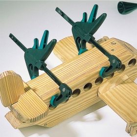 Wolfcraft 3455100 Стяга дърводелска с пластмасови челюсти автоматична 2 бр. 40х110 мм /EHZ /