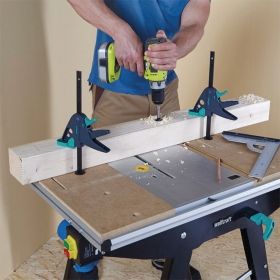 Wolfcraft 3036000 Стяга дърводелска с пластмасови челюсти автоматична 65х120 мм /EHZ PRO/