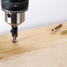 Wolfcraft 2545000 Свредло за дърво бързосменяемо със зенкер 5 мм