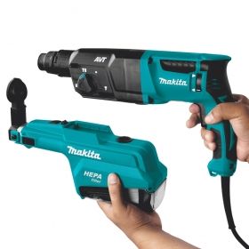 Перфоратор електрически Makita, HR2651, SDS-plus, 800 W, 2.4 J