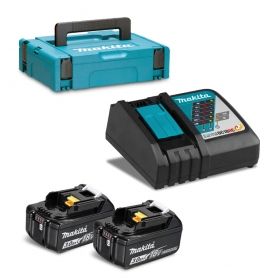 Батерии Makita BL1830 Set Li-Ion комплект със зарядно устройство 18 V, 3 Ah, 2 бр. 