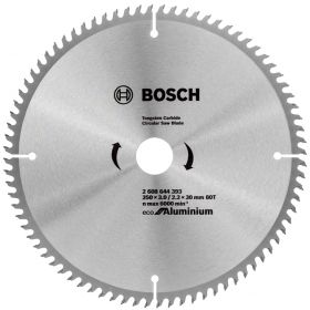 Циркулярен диск Bosch метален HM за рязане на алуминий 250x30x3 мм, 80 z, Eco for Aluminium