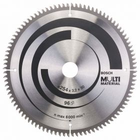 Циркулярен диск Bosch метален HM за рязане на алуминий 254x30x3.2 мм, 96 z, Multi Material