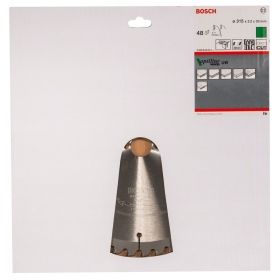 Циркулярен диск Bosch метален HM за рязане на дърво  315x30x3.2 мм, 48 z, Optiline Wood
