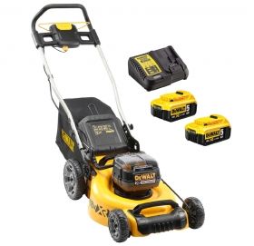 Акумулаторна косачка за трева DeWALT DCMW564P2 с батерия и зарядно, 2x18 V, 2x5 Ah