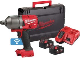 Гайковерт Milwaukee M18 ONEFHIWF34-502X акумулаторен ударен безчетков 18 V, 5 Ah, 2034 Nm, 3/4" 