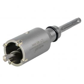 Wolfcraft 5480000 Боркорона за тухла и бетон с дорник SDS-plus 40x46 мм, HW