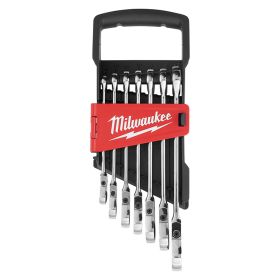 Ключ Milwaukee Max Bite 12-стен/12-стен с тресчотки комплект 8-17 мм, 7 бр.