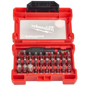 Комплект ударни накрайници Milwaukee Shockwave комплект с държач 32 бр., 1/4"