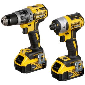 Комплект DeWALT DCK266P2, безчетков винтоверт DeWALT DCF887 и бормашина DeWALT DCD796