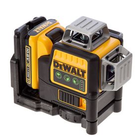 Нивелир DeWALT DCE089D1G, лазерен линеен с 3 лъча 30 м, 0.3 мм/м