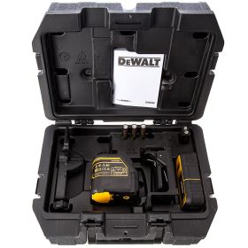 Нивелир DeWALT DW088KD лазерен линеен с 2 лъча 15 м, 0.3 мм/м