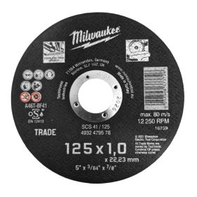 Диск карбофлексен Milwaukee SCS41 за рязане на неръждаема стомана 125x22.2x1 мм