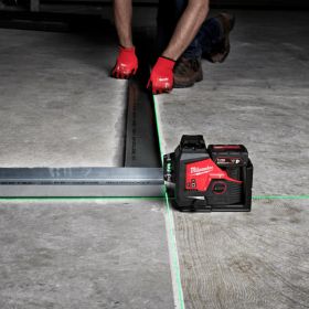 Нивелир Milwaukee M12 3PL-401C лазерен линеен с 3 лъча 38 м, 0.3 мм/м 