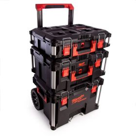 Куфар Milwaukee Packout 4932464244 за инструменти на колела, комплект 3 бр