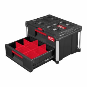 Куфар Milwaukee Packout 4932479957 за инструменти на колела, 3 бр. черно и червено