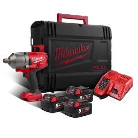 Гайковерт Milwaukee M18 ONEFHIWF34-503X акумулаторен ударен безчетков 18 V, 5 Ah, 2034 Nm, 3/4" 