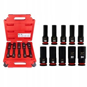 Комплект вложки Milwaukee Shockwave ударни 10 бр., 10-24 мм x 1/2"