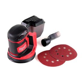 Шлайф Milwaukee M18 BOS125-0 орбитален с плавно регулиране акумулаторен без батерия и зарядно, 18 V, ф 125 мм, 14 000-24 000 об./мин